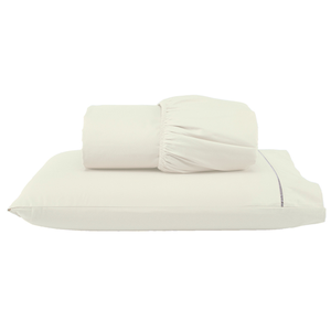 Jogo de Lençol Cama Solteiro 200 Fios Algodão 3 Peças Ponto Palito Anti-pilling com Toque Suave Prem