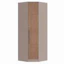Ver imagem 1 de Guarda Roupa Modulado Canto Oblíquo 1 Porta Requinte+ 100% MDF Cinza/Duna Line/Macadâmia