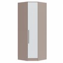 Ver imagem 1 de Guarda Roupa Modulado Canto Oblíquo 1 Porta Requinte+ 100% MDF Cinza/Duna Line/Branco