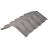 Telha Brasiit Cumeeira de Fibrocimento 110x50cm 5mm Normal 5° Cinza - 1