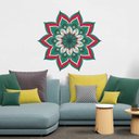 Ver imagem 1 de Adesivo de Parede New Mandala 4 Arte Destaque 0,75 X 0,75 Metros