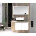 Ver imagem 1 de Conjunto para Banheiro Gabinete com Cuba e Espelheira 80cm Diamante