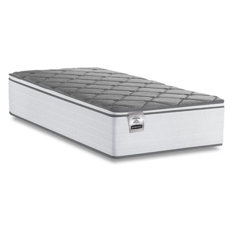 Colchão Solteiro Molas com Pillow Max Force Branco/Cinza Inducol