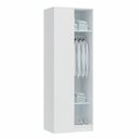 Ver imagem 3 de Guarda Roupa Modulado Canto Reto 1 Porta Requinte+ 100% MDF Branco/Line