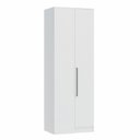 Ver imagem 2 de Guarda Roupa Modulado Canto Reto 1 Porta Requinte+ 100% MDF Branco/Line