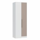 Ver imagem 2 de Guarda Roupa Modulado Canto Reto 1 Porta Requinte+ 100% MDF Branco/Line/Duna