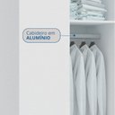 Ver imagem 5 de Guarda Roupa Modulado Canto Reto 1 Porta Requinte+ 100% MDF Branco/Line/Duna