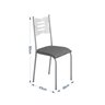 Kit 4 Cadeiras para Cozinha e Sala de Jantar 542.slp - 3