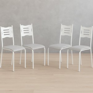 Kit 4 Cadeiras para Cozinha e Sala de Jantar 542.slp