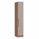 Ver imagem 2 de Guarda Roupa Modulado 1 Porta Requinte + 100% MDF Marrom/Macadâmia/Duna Line