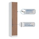 Ver imagem 6 de Guarda Roupa Modulado 1 Porta Requinte + 100% MDF Branco/Line/Macadâmia