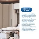 Ver mais imagens de Guarda Roupa Modulado 1 Porta Requinte + 100% MDF Branco/Line/Duna