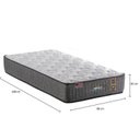 Ver imagem 2 de Colchão Solteiro Mola Superlastic Embrace 30x88x188cm King Koil Cinza/Branco