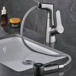Torneira para Banheiro com Ducha Extensível Articulada Misturador Monocomando - 10