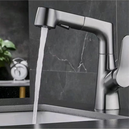 Torneira para Banheiro com Ducha Extensível Articulada Misturador Monocomando - 8
