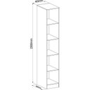 Ver imagem 5 de Guarda Roupa Modulado 1 Porta Requinte + 100% MDF Cinza/Duna Line/Macadâmia