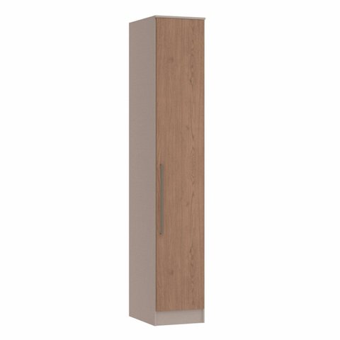 Guarda Roupa Modulado 1 Porta Requinte + 100% MDF Cinza/Duna Line/Macadâmia