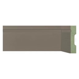 Rodapé de MDF 10cm x 15mm x 2,40m Frisado Resistente a Umidade Moldufama 1003 - 1