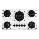 Ver imagem 4 de Cooktop Tripla Chama Itatiaia Itamaster 5 Bocas Vidro Temperado Branco Bivolt