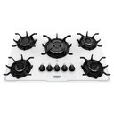 Ver imagem 5 de Cooktop Tripla Chama Itatiaia Itamaster 5 Bocas Vidro Temperado Branco Bivolt