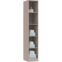 Ver imagem 3 de Guarda Roupa Modulado 1 Porta Requinte + 100% MDF Cinza/Duna Line/Branco