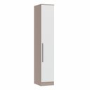 Ver imagem 2 de Guarda Roupa Modulado 1 Porta Requinte + 100% MDF Cinza/Duna Line/Branco