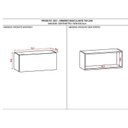 Ver imagem 3 de Armário Aéreo Line Basculante 70 Cm Gris - Kits Paraná