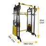 Multi Estação De Musculação Crossover Residencial + Smith Ahead Sports Amarelo e Preto - 5