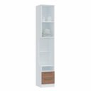 Ver imagem 2 de Mesa de Cabeceira Modulada Reto 1 Porta 2 Gavetas Requinte+ 100% MDF Branco