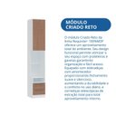 Ver mais imagens de Mesa de Cabeceira Modulada Reto 1 Porta 2 Gavetas Requinte+ 100% MDF Branco