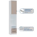 Ver imagem 7 de Mesa de Cabeceira Modulada Reto 1 Porta 2 Gavetas Requinte+ 100% MDF Branco