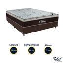 Ver imagem 3 de Cama Box Casal Marrom e Colchão Sleep King Molas Ensacadas Ortobom