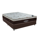 Ver imagem 1 de Cama Box Casal Marrom e Colchão Sleep King Molas Ensacadas Ortobom