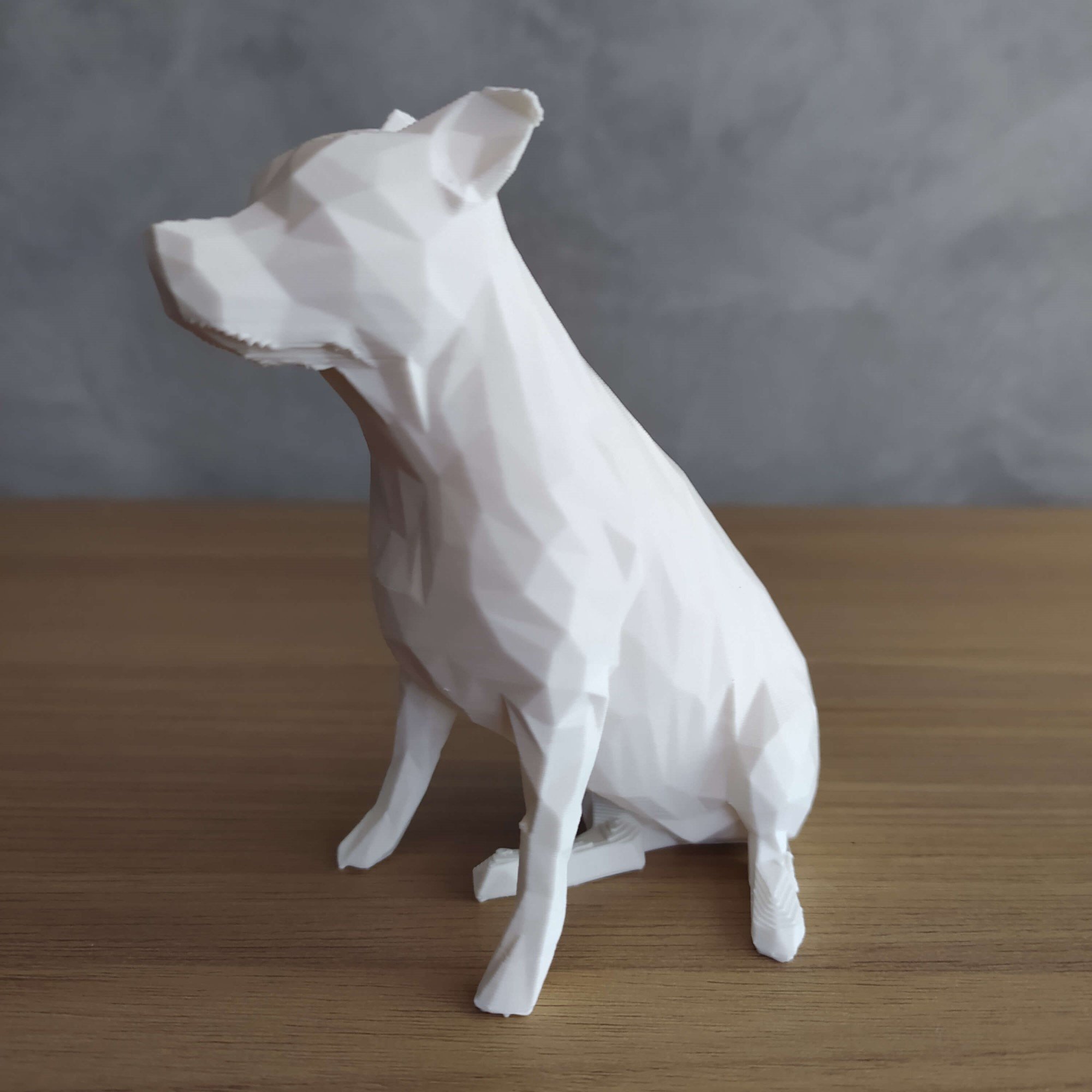 American Staffordshire Terrier Geométrico Decorativo - Branco - 3