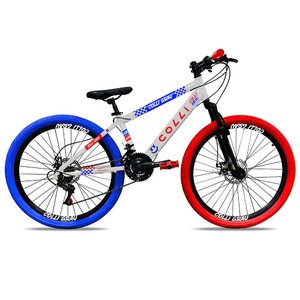 Bicicleta Colli Grau Aro 26 Aço Carbono Freio a Disco com 21 Marchas