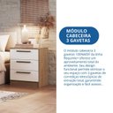 Ver imagem 7 de Mesa de Cabeceira Modulada 3 Gavetas Requinte+ 100% MDF Marrom