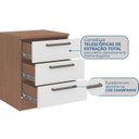 Ver imagem 6 de Mesa de Cabeceira Modulada 3 Gavetas Requinte+ 100% MDF Marrom