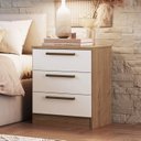 Ver imagem 1 de Mesa de Cabeceira Modulada 3 Gavetas Requinte+ 100% MDF Marrom