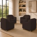 Ver imagem 1 de Kit 4 Poltrona Decorativa para Sala de Espera Mila Recepção Escritório Consultório Corino