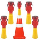 Ver imagem 1 de Sinalizador Viario Solar Kit 5 Uni Sinalizaçao Rua Estrada Rodovia Pista Iluminaçao Obra Chuva Evita