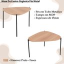 Ver imagem 5 de Mesa de Centro Organica Pe Metal Preto Hanover 28015 Artesano Hanover Preto