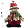 Decoração Dupla Natal Papai Noel e Boneco De Neve - 2