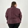 Jaqueta Blue Rose de Nylon Plus Size Feminina G4 Roxo - 3