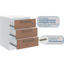 Ver imagem 5 de Mesa de Cabeceira Modulada 3 Gavetas Requinte+ 100% MDF Branco