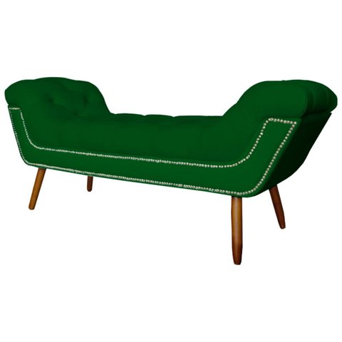 Recamier Sofá Divã Namoradeira Sienna 140cm Casal Suede