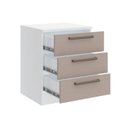 Ver imagem 3 de Mesa de Cabeceira Modulada 3 Gavetas Requinte+ 100% MDF Branco