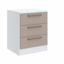 Ver imagem 2 de Mesa de Cabeceira Modulada 3 Gavetas Requinte+ 100% MDF Branco