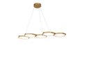 Ver imagem 1 de Pendente Moderno Dourado 95cm Led 38w 3000k Bivolt 14583-pl