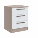 Ver imagem 2 de Mesa de Cabeceira Modulada 3 Gavetas Requinte+ 100% MDF