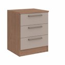 Ver imagem 2 de Mesa de Cabeceira Modulada 3 Gavetas Requinte+ 100% MDF Marrom